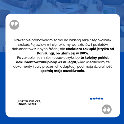 dokumenty dla szkoły językowej