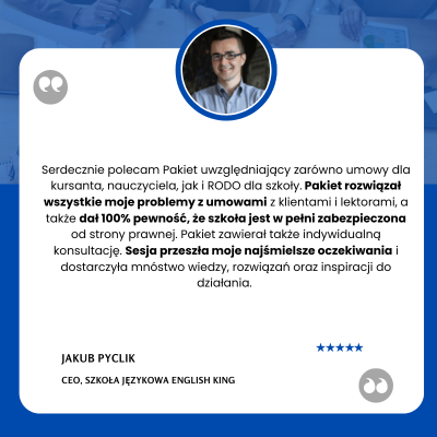 wzór umowy z kursantem